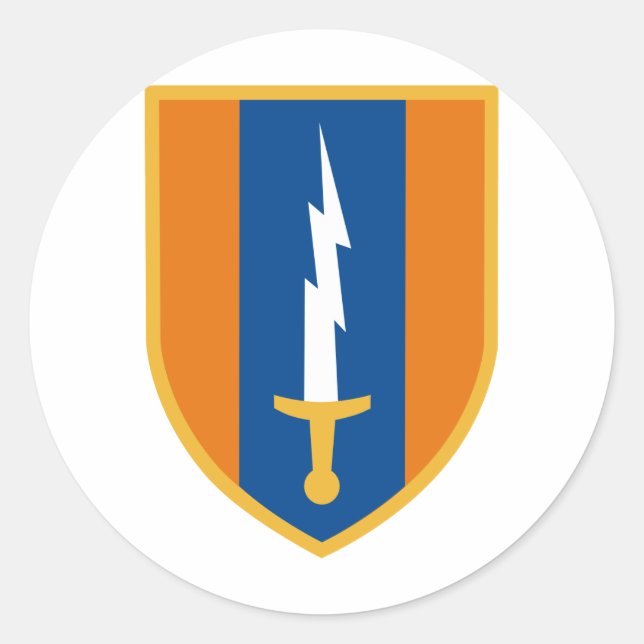 1. Signalbrigade Runder Aufkleber (Vorderseite)