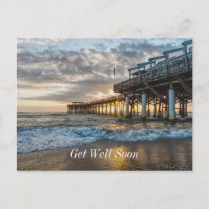 1. Sonnenaufgang 2017 Cocoa Beach Gute Besserung Postkarte