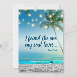 1 Soul Lieben Tropical Beach Save the Date gefunde Ankündigung