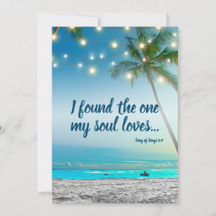 1 Soul Lieben Tropical Beach Save the Date gefunde Ankündigung