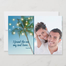 1 Soul Lieben Tropical Beach Save the Date gefunde Ankündigung