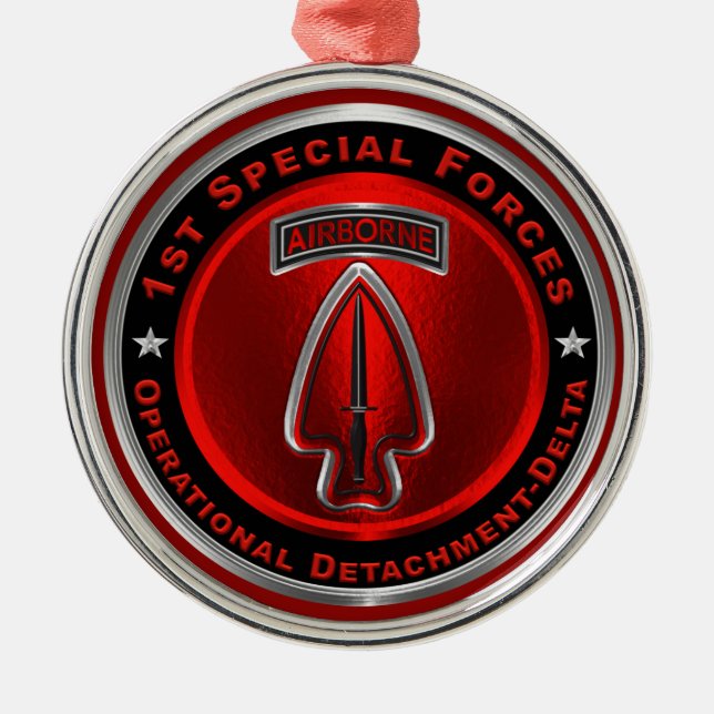 1. Spezialeinsatzkräfte - Delta Ornament Aus Metall (Vorne)
