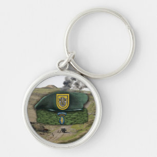 1. Spezialkräfte Grüne Beeten Schlüsselanhänger