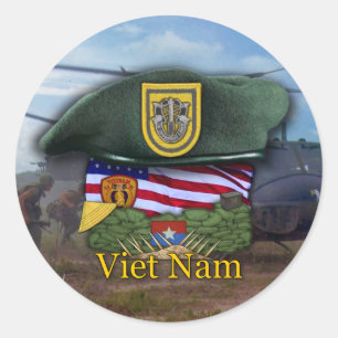 1. Spezielle Kräfte grüne Berets Vietnam Sticker