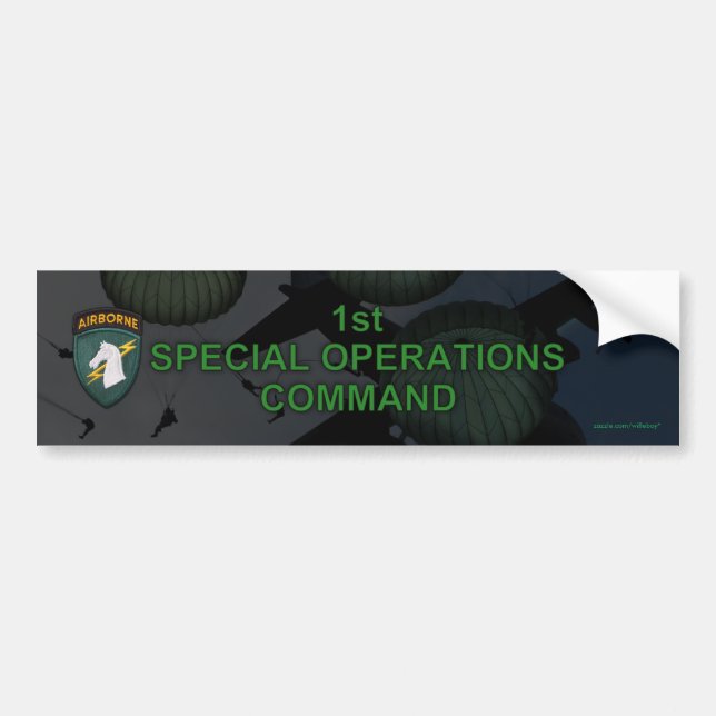 1. spezieller ops usacapoc Flecken Autoaufkleber (Vorne)