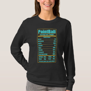 1 Spieler Paintball Dye Speedball Recreational Act T-Shirt