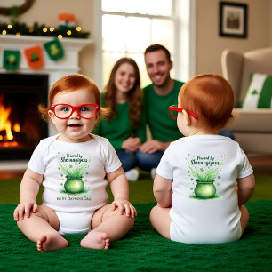 1. St. Patrick's Day, Powered by Shenanigans Baby Strampler
