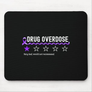 1 Star Rating Drug Overdose Awareness Fighter Mousepad