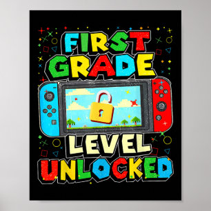 1. Stufe Entsperrte lustige Gamer Boys Ck to SC Poster