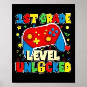 1. Stufe Entsperrte lustige Gamer Boys Ck to SC Poster