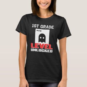 1. Stufe Ungesperrter Gamer 1. Schultag T-Shirt