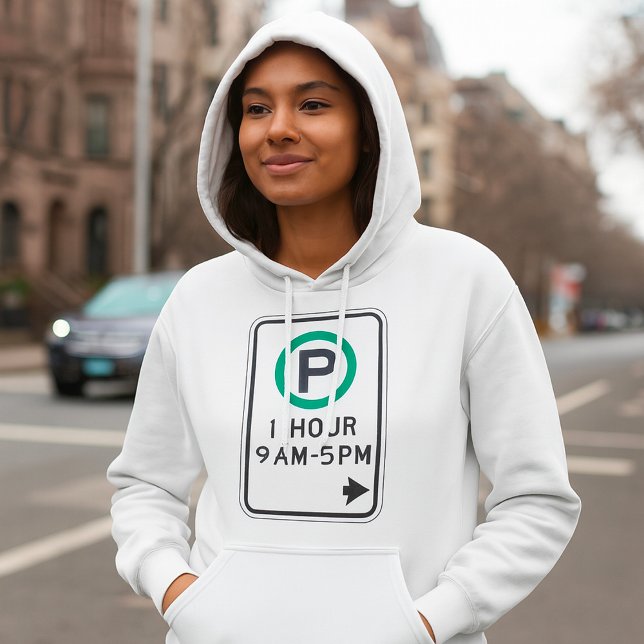 1 Stunde Parkplatz für kontrollierte Parkplätze Hoodie (Von Creator hochgeladen)