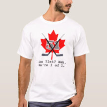 "1 sur 1 – Pas le 51e" T-shirt d'identité canadien