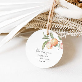 1 Sweet Peach 1. Geburtstag Geschenkanhänger