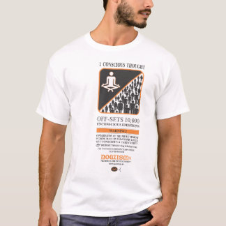 1 T-shirt conscient de pensée