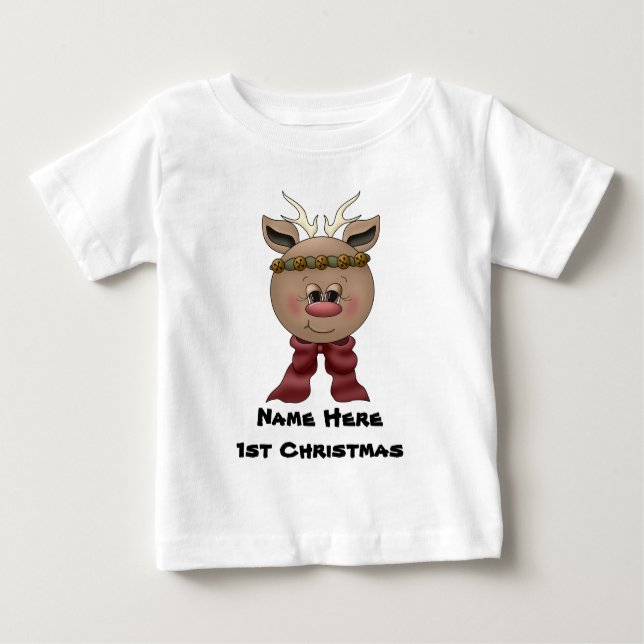 1. T - Shirt des Ren-Babys Weihnachts (Vorderseite)