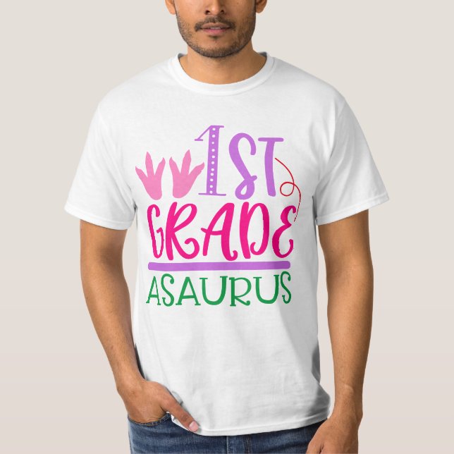 1. T - Shirt für den Wert von Männern (Vorderseite)