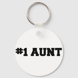 #1 Tante, Tante #1, nummerieren 1 Tante, beste Schlüsselanhänger