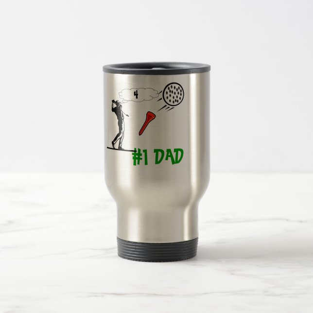 # 1 tasse de café de golf de papa (Centre)