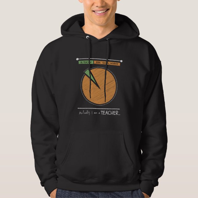 1 Teacher 99 Social Worker Men Women Hoodie (Vorderseite)