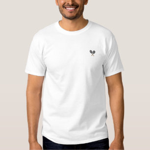 1" Tennis-Schläger Besticktes T-Shirt