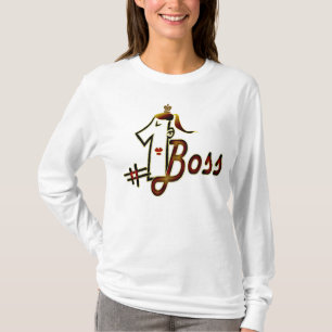 # 1 Text-Entwurfs-T - Shirt des Chefs cooler für