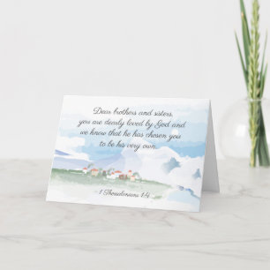 1 Thessaloniker 1:4 Er hat dir die Bibel gewählt Karte