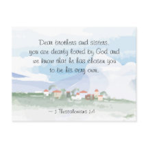 1 Thessaloniker 1:4 Er hat euch die Bibel gewählt