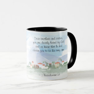 1 Thessaloniker 1:4 Er hat euch die Bibel gewählt Tasse