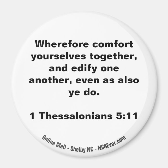 1 Thessaloniker 5:11 Magnet für die Bibel-Verse (Vorne)