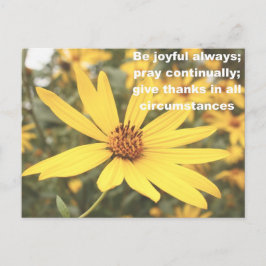 1 Thessaloniki 5:16-18 Sonnenblumen Postkarte