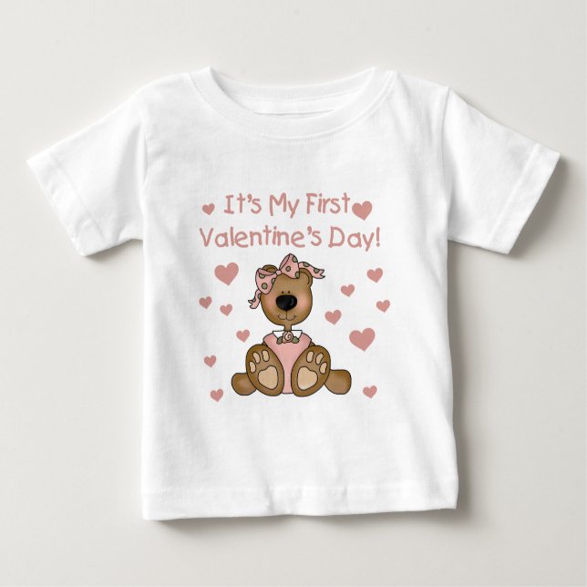 1. Valentinstag Baby T-shirt (Vorderseite)