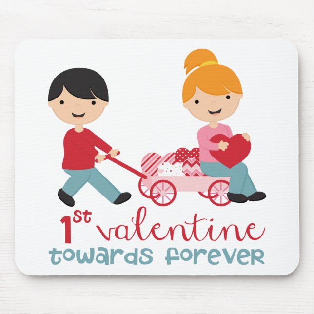 1. Valentinstag zusammen Mousepad (Vorne)