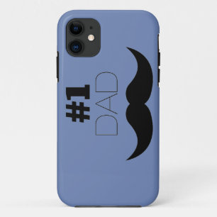 1. Vater Blau und Schwarzer Schnurrbart - Nummer e Case-Mate iPhone Hülle