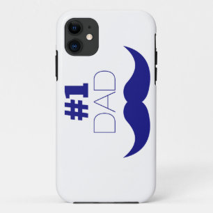 1. Vater Blue Mustache - Nummer 1 Case-Mate iPhone Hülle