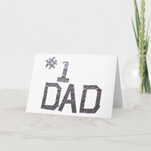 #1 Vater Duct Tape Fathers Day Card Karte