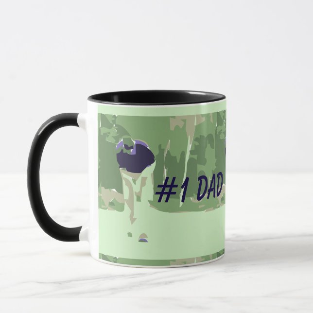 1 Vater Golfer Ringer Tasse (Links)
