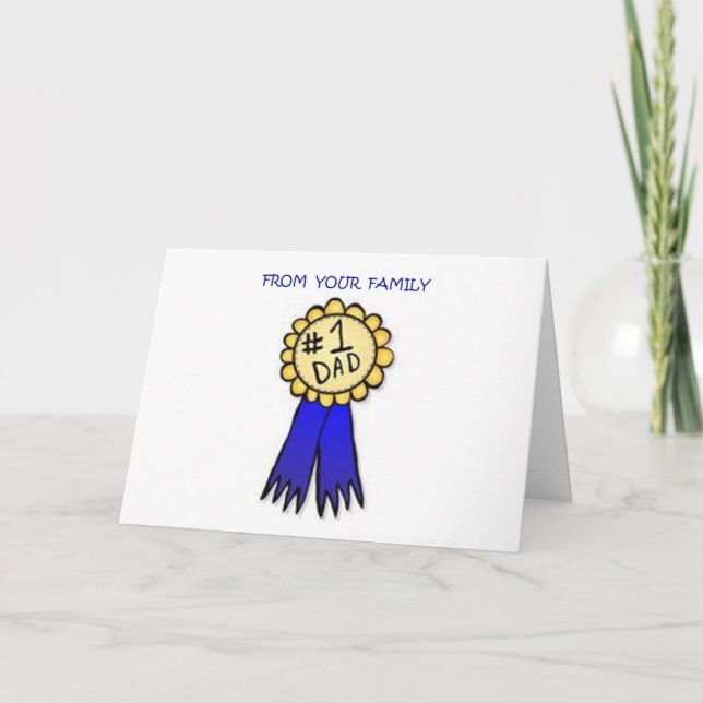 1 VATER VOM FAMILIENTAG KARTE (Vorderseite)