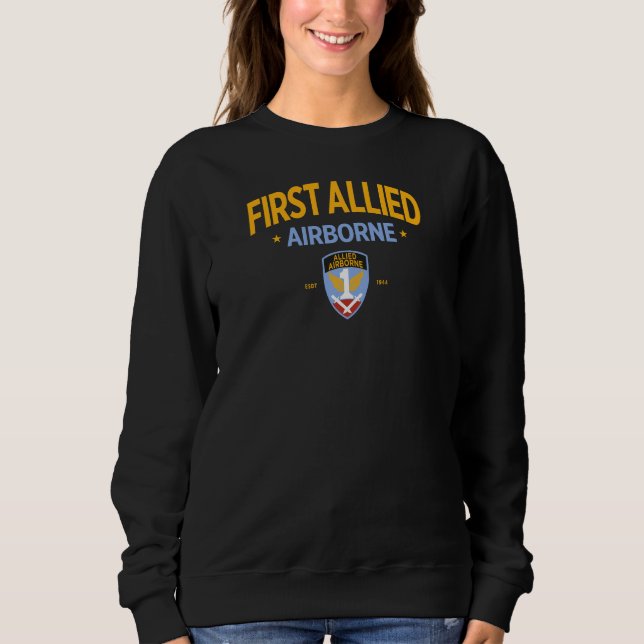 1. Verbündete Im Flugzeug US-Militärfrauen "FAAA" Sweatshirt (Vorderseite)