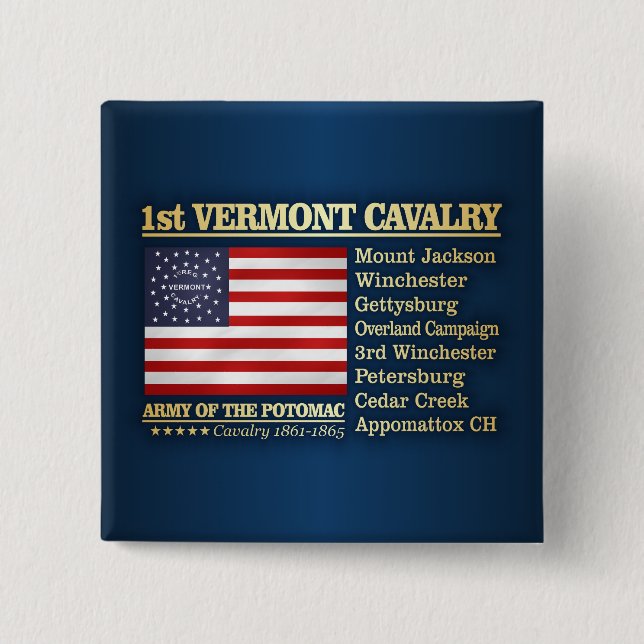 1. Vermont Cavalry (BH) Button (Vorderseite)