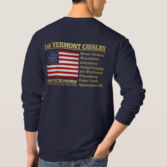 1. Vermont Cavalry (BH) T-Shirt (Rückseite)