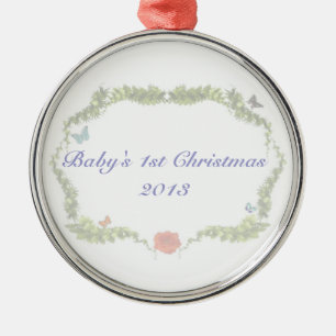 1. Verzierung 2013 des Babys Weihnachts Ornament Aus Metall