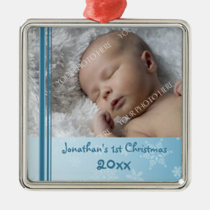 1. Verzierung des Foto-Babys Weihnachts Ornament Aus Metall