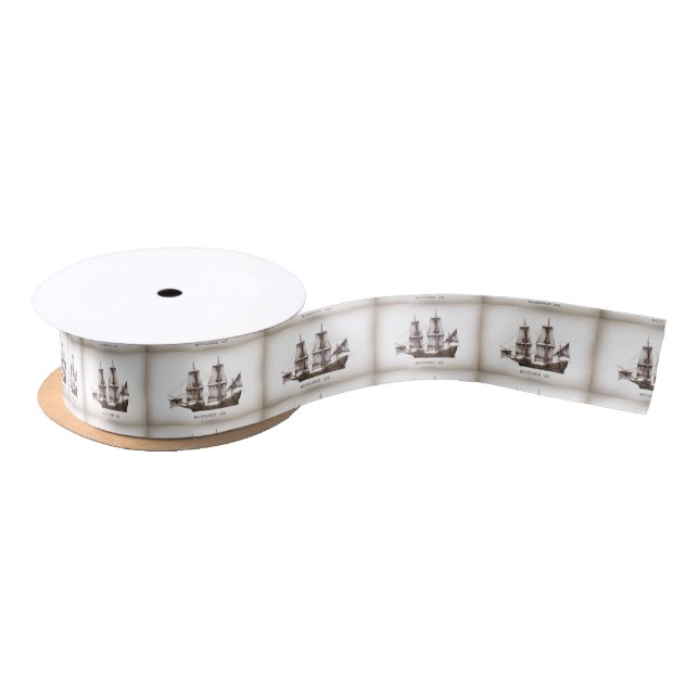 1 Vintages mayflower Satinband (Spule)