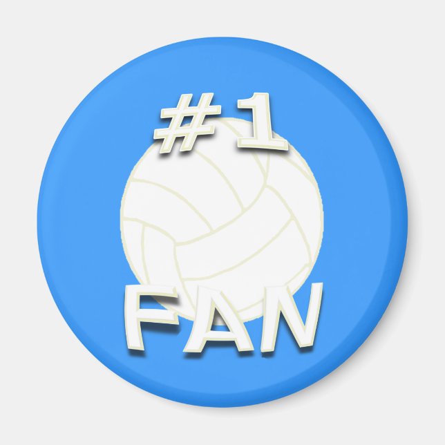 #1 Volleyball Fan Magnet (Vorne)