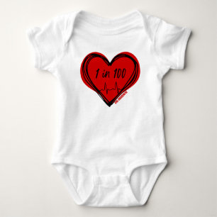 1 von 100 CHD-Bewusstseins-Baby-Body Baby Strampler