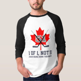 1 von 1, nicht 51 Kanadische Identität Maple Leaf T-Shirt
