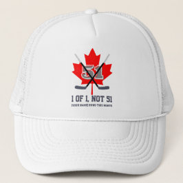 1 von 1, nicht 51 Kanadische Identität Maple Leaf Truckerkappe