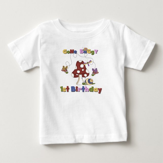 1. Wanzen-Geburtstag Baby T-shirt (Vorderseite)