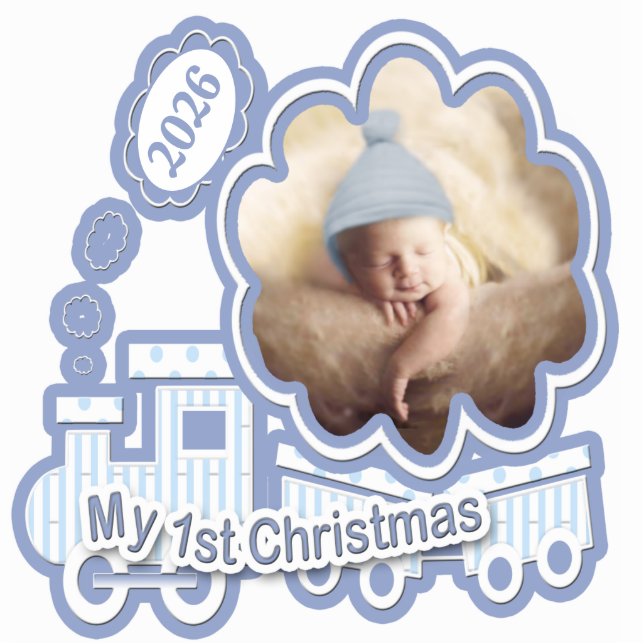 1. Weihnachten 2010 Ihr Baby Foto Fotoskulptur Ornament (Vorne)